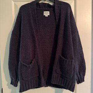 Women's American Eagle Navy Blue Cardigan Medium Sweater Excellent Condition